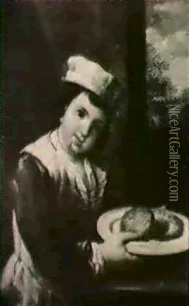 Portrait Of A Young Baker Oil Painting - Antonio Mercurio Amorosi