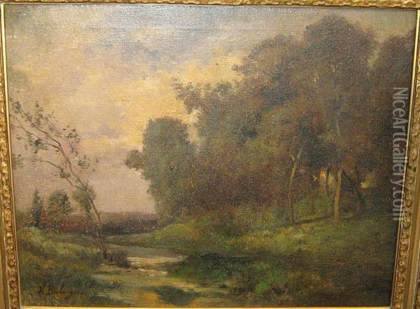 Paysage Oil Painting - Hippolyte Boulenger