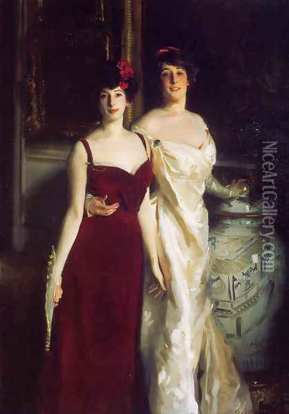 Ena and Betty, Daughters of Asher and Mrs. Wertheimer Oil Painting - John Singer Sargent