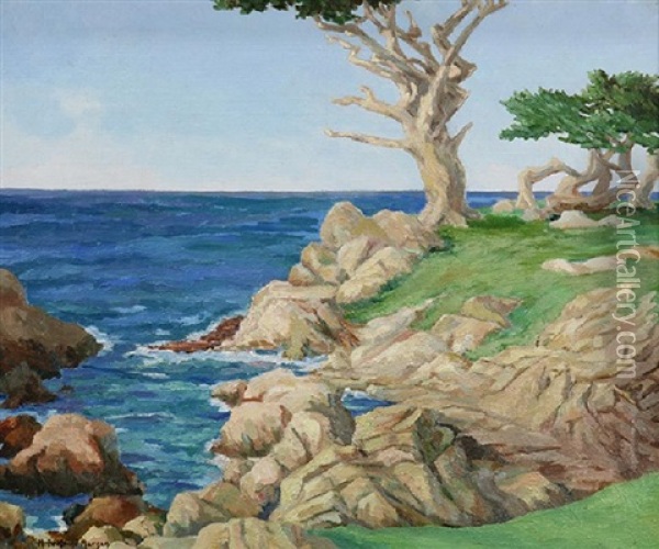 Monterey Coast Oil Painting - Mary Deneale Morgan