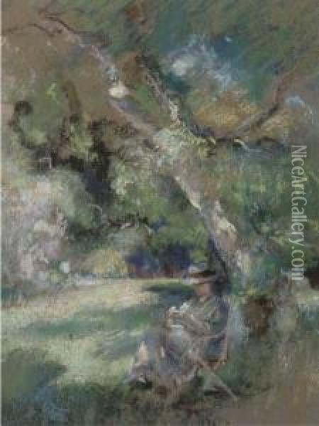 In The Shade Oil Painting - Henry Tonks