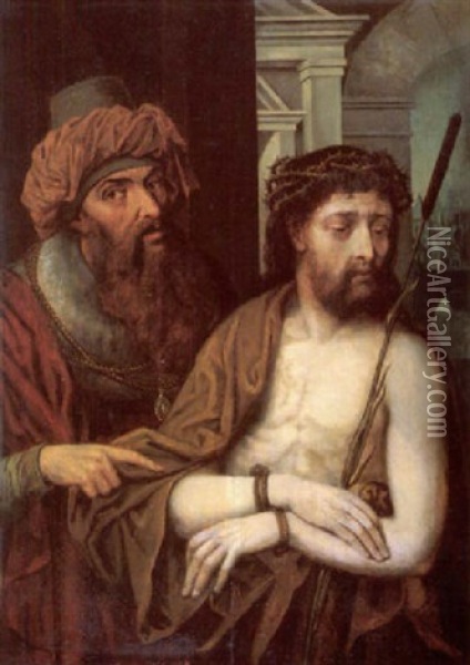 Ecce Homo Oil Painting - Quentin Massys the Elder