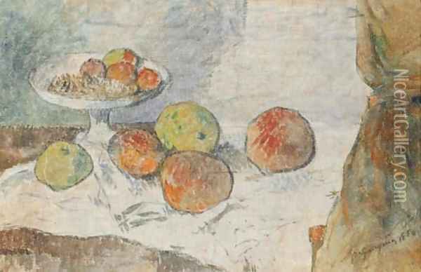 Nature morte au compotier Oil Painting - Paul Gauguin