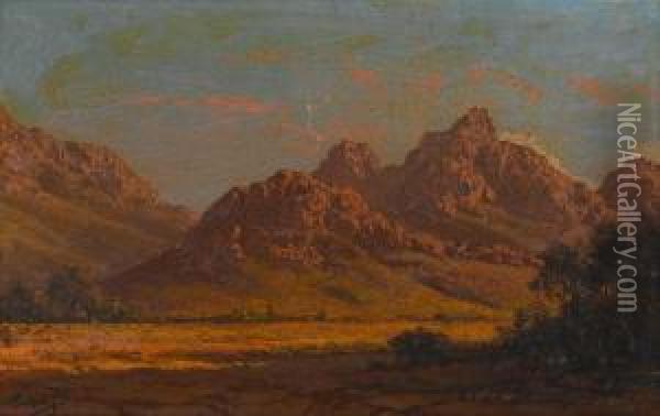 South African Landscape Oil Painting - Tinus De Jong
