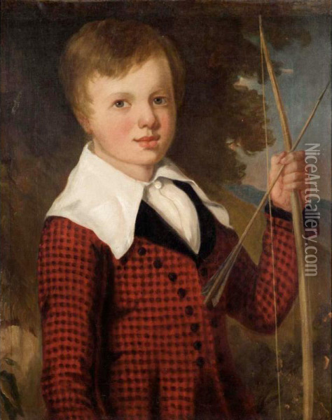 Portrait Of A Boy Oil Painting - Richard Livesay