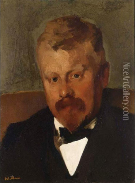 A Portrait Of Mr. Hein Boeken Oil Painting - Willem Witsen