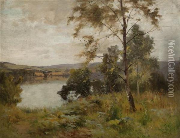 A Quiet View Oil Painting - Ernest Parton