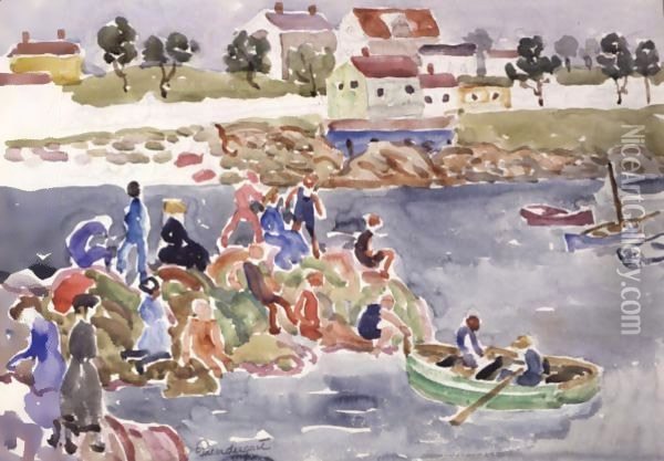 The Cove 2 Oil Painting - Maurice Brazil Prendergast