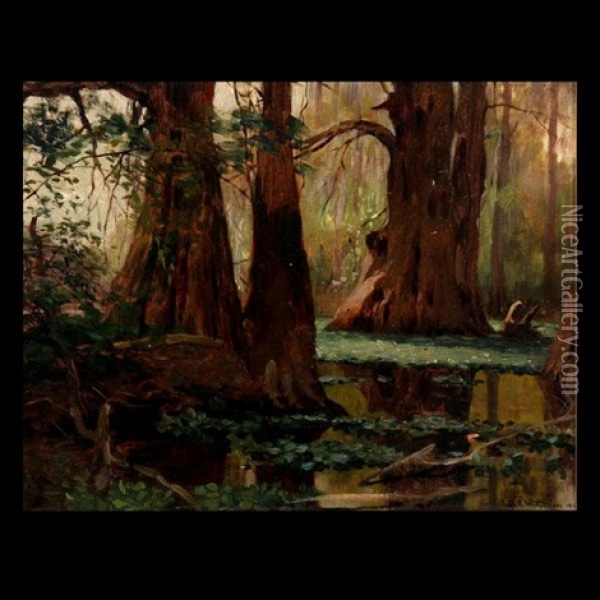 Florida Marsh Oil Painting - Bror Anders Wikstrom