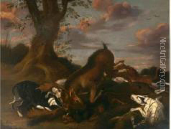 Nature Morte Au Gibier Oil Painting - Jan van Dalen