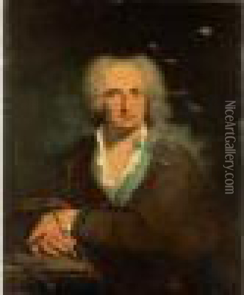 Portrait D'homme Oil Painting - Johann Baptist the Elder Lampi