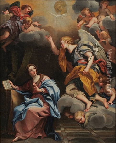 The Annunciation Oil Painting - Jacob Oost the Elder