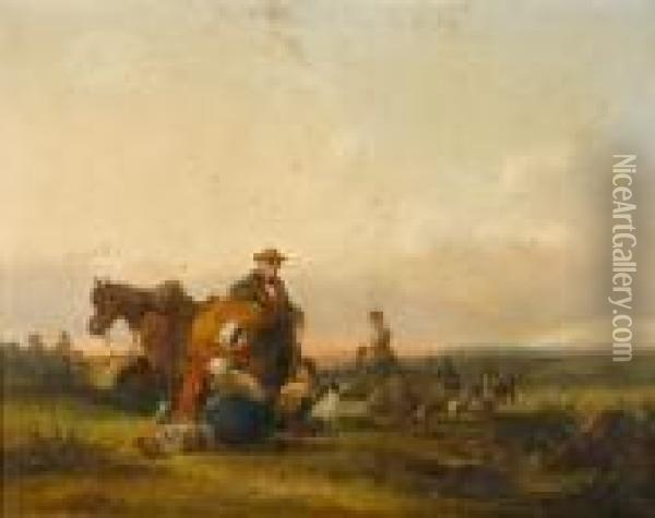 Gypsy Encampment Oil Painting - William Joseph Shayer