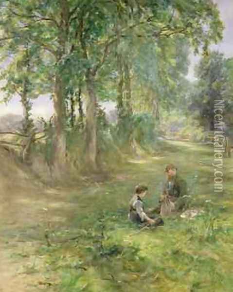 The Gamekeepers Rest 1897 Oil Painting - Erskine E. Nicol