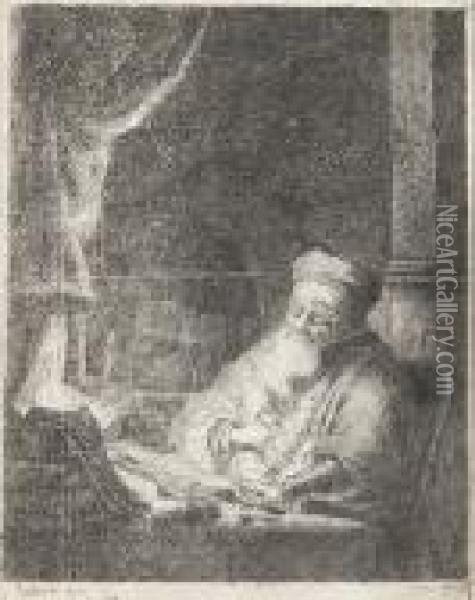 Der Astrolog. Oil Painting - Rembrandt Van Rijn