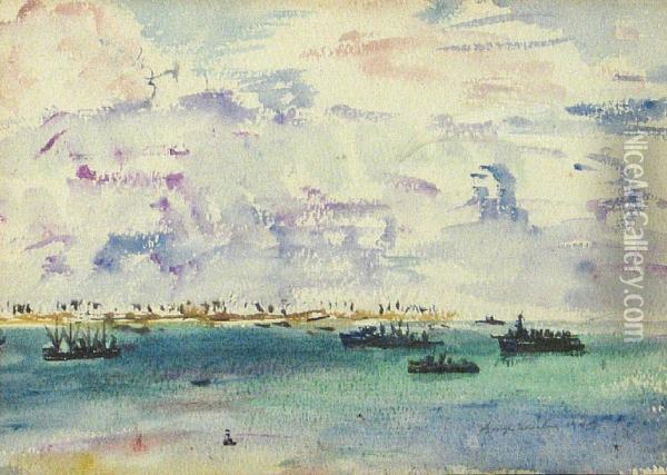 Tarawa Oil Painting - George Houston
