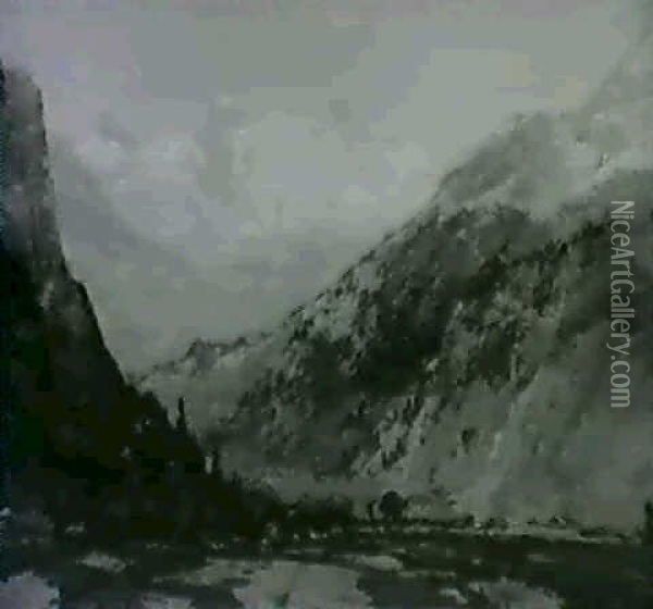Dent Du Midi Oil Painting - Chauncey Foster Ryder