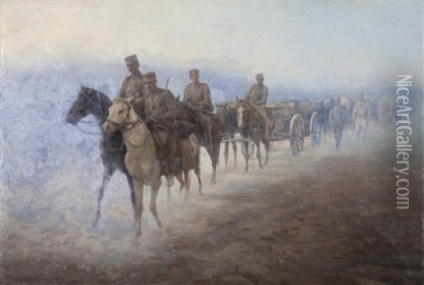 The Convoy Oil Painting - Georgios Prokopiou