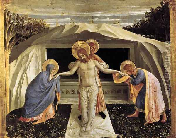 Entombment Oil Painting - Giotto Di Bondone