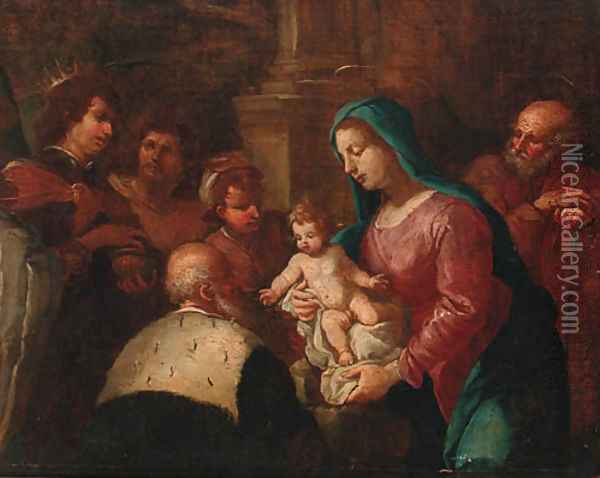 The Adoration of the Magi Oil Painting - Sebastiano Ricci