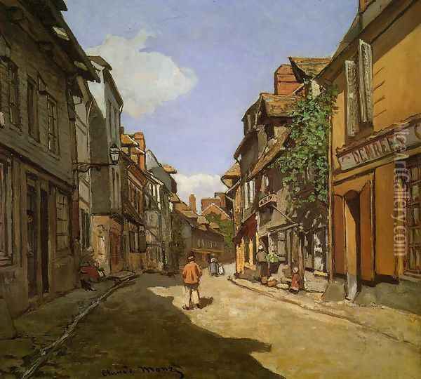 Le Rue de La Bavolle at Honfleur Oil Painting - Claude Oscar Monet