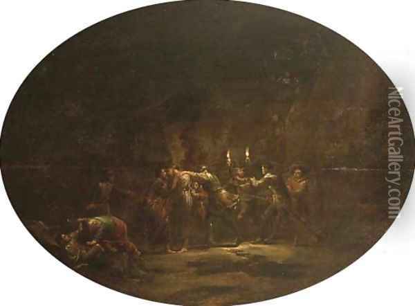 The Betrayal of Christ Oil Painting - Leonaert Bramer