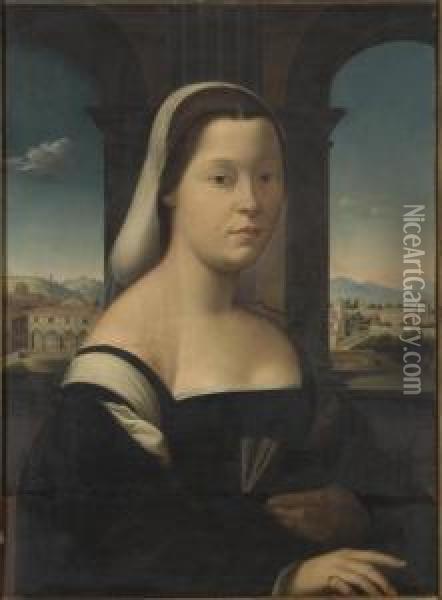 Portrait De Femme Tenant Un Livre Oil Painting - Lorenzo Lotto