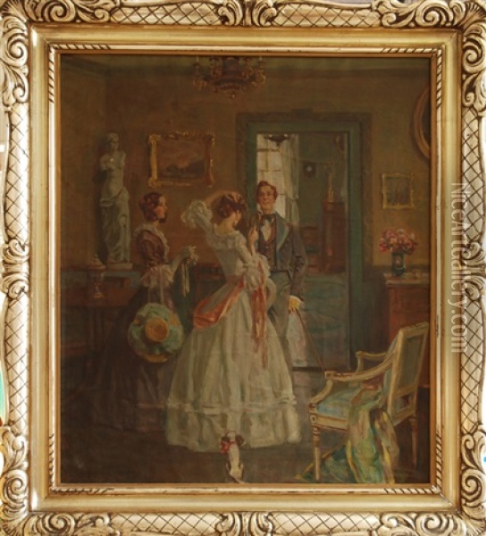 Before Walk Oil Painting - Alois Wierer