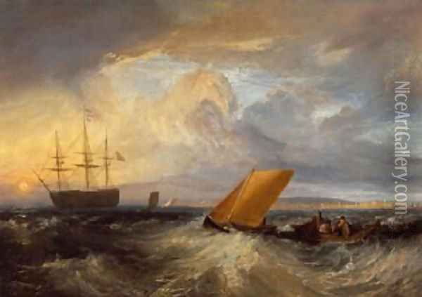 Sheerness as seen from the Nore 1808 Oil Painting - Joseph Mallord William Turner