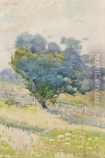 Pasture View Oil Painting - J. Ambrose Pritchard