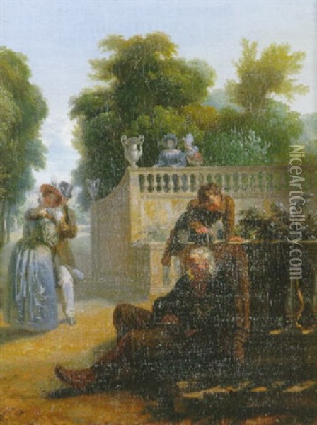 Le Garconnet Facetieux Oil Painting - Jean-Baptiste Lecoeur