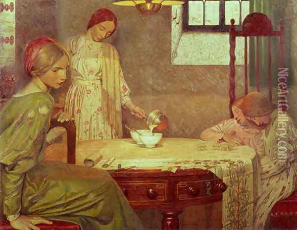 In the Depth of Winter Oil Painting - Frederick Cayley Robinson