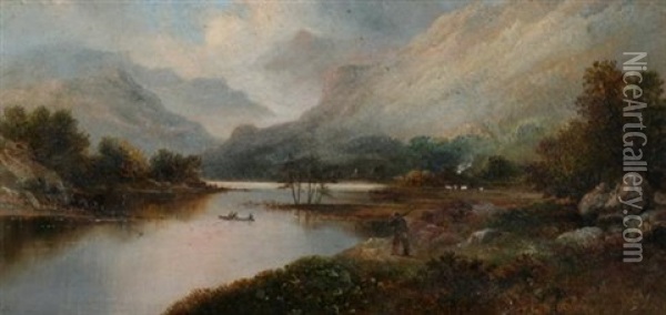Head Of Windermere Oil Painting - William Archibald Wall
