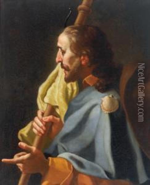 San Giacomo In Veste Di Pellegrino Oil Painting - Benedetto Luti