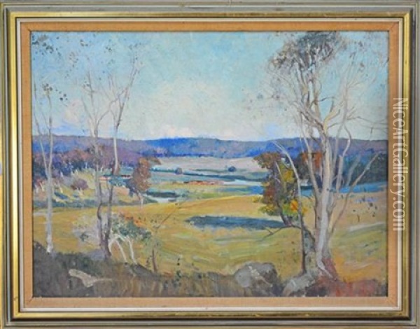 Tai River, Walcha N.s.w Oil Painting - Isabel Mcwhannell