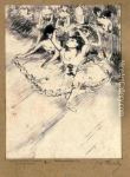 Danseuses De Ballet Oil Painting - Edgar Degas