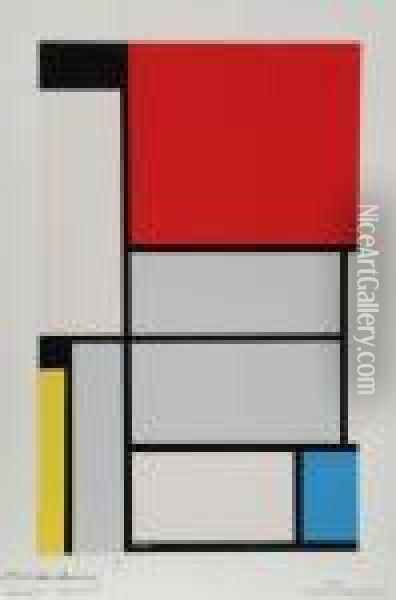 Tableau No. 1 Oil Painting - Piet Mondrian