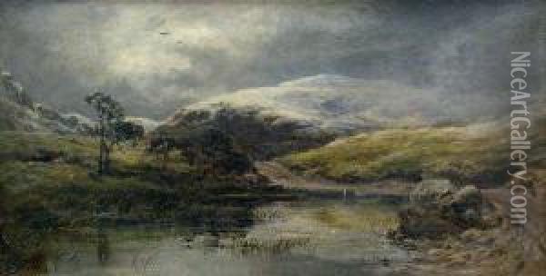 Mountain Landscape Oil Painting - John Smart