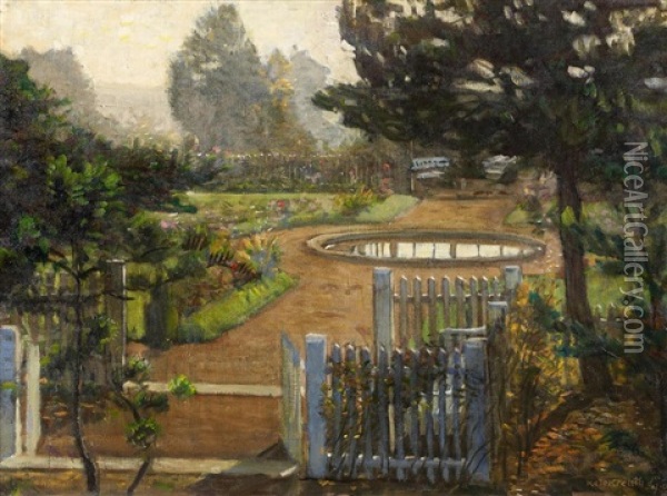 Blick In Den Garten Oil Painting - Karl Walter Leopold von Kalckreuth