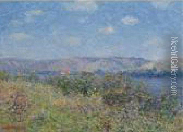 Les Berges De La Seine En Ete, Tournedos-sur-seine Oil Painting - Gustave Loiseau