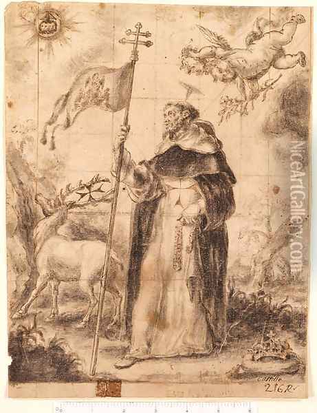Saint Felix of Valois Oil Painting - J. Castillo
