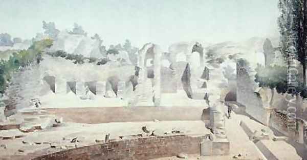 The Amphitheatre of Saintes Oil Painting - Juste Lisch