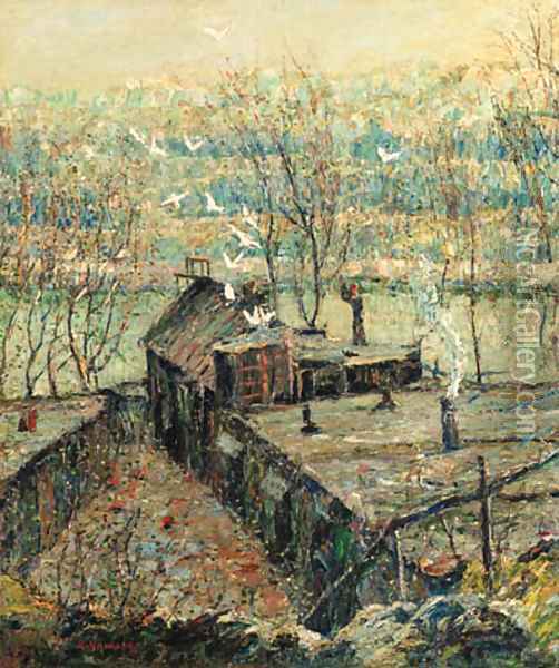 Untitled 3 Oil Painting - Ernest Lawson