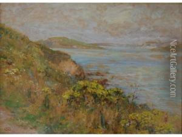 Gorse On The Cliffs Oil Painting - Ernst Walbourn