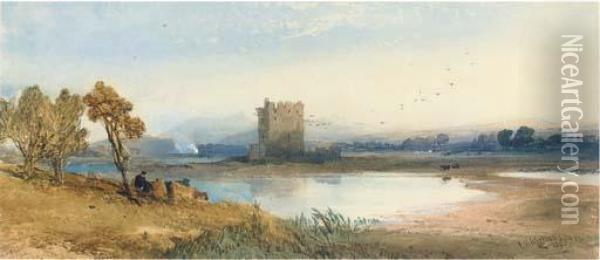 Loch Awe Oil Painting - Thomas Miles Richardson