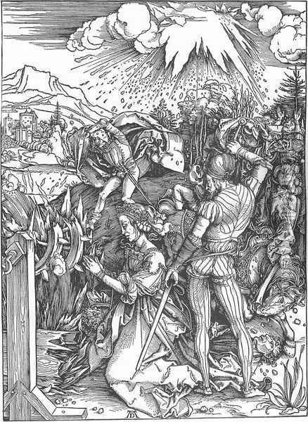 The Martyrdom of St Catherine Oil Painting - Albrecht Durer