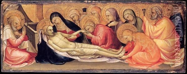 Lamentation over the Dead Christ Oil Painting - Lorenzo Monaco