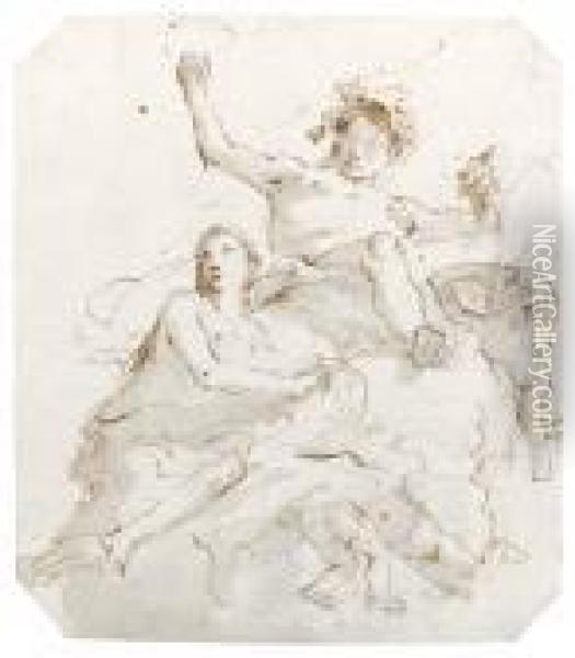 Bacchus And Ariadne Oil Painting - Giovanni Battista Tiepolo
