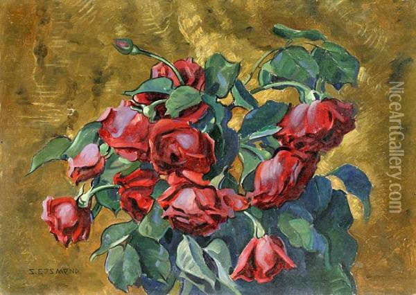 Roze Oil Painting - Stanislaw Ejsmond