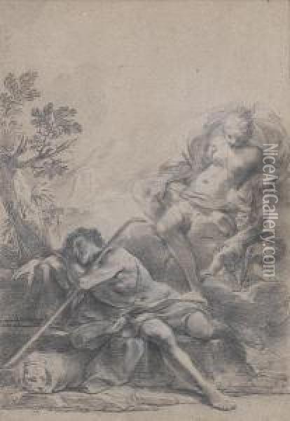 Diana And Endymion Oil Painting - Giovanni Gioseffo da Sole